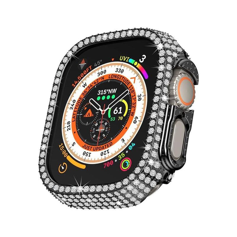 Worryfree Gadgets Hard Case For Apple Watch Ultra Black Worryfree Gadgets Hard Case For Apple Watch Ultra Black